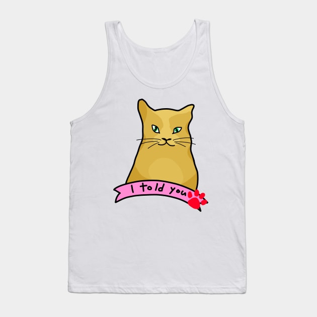 Sassy cat Tank Top by Amalus-files